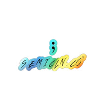 Load image into Gallery viewer, Semicln.co Holographic Die-cut Stickers