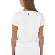 Load image into Gallery viewer, Women's Awareness White & Red Crop Top