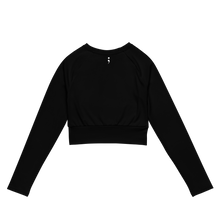 Load image into Gallery viewer, Women's Awareness Black &amp; Gold Long Sleeve Crop Top
