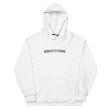 Load image into Gallery viewer, Awareness White &amp; Silver Hoodie
