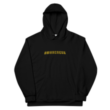 Load image into Gallery viewer, Awareness Black &amp; Gold Hoodie
